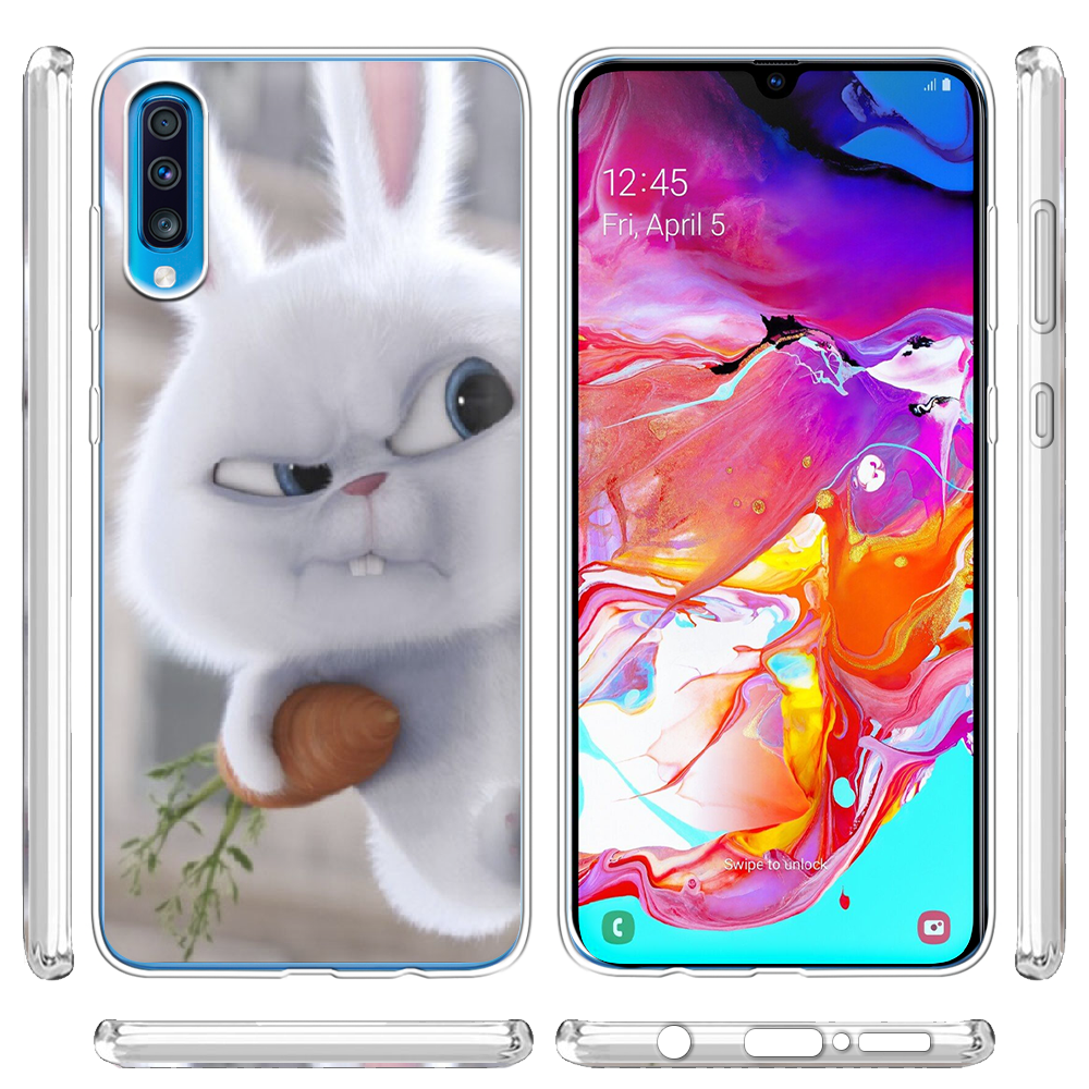 Чохол BoxFace Samsung A705 Galaxy A70 Rabbit Snowball Прозорий силікон (36860-up1116-36860) - фото 3