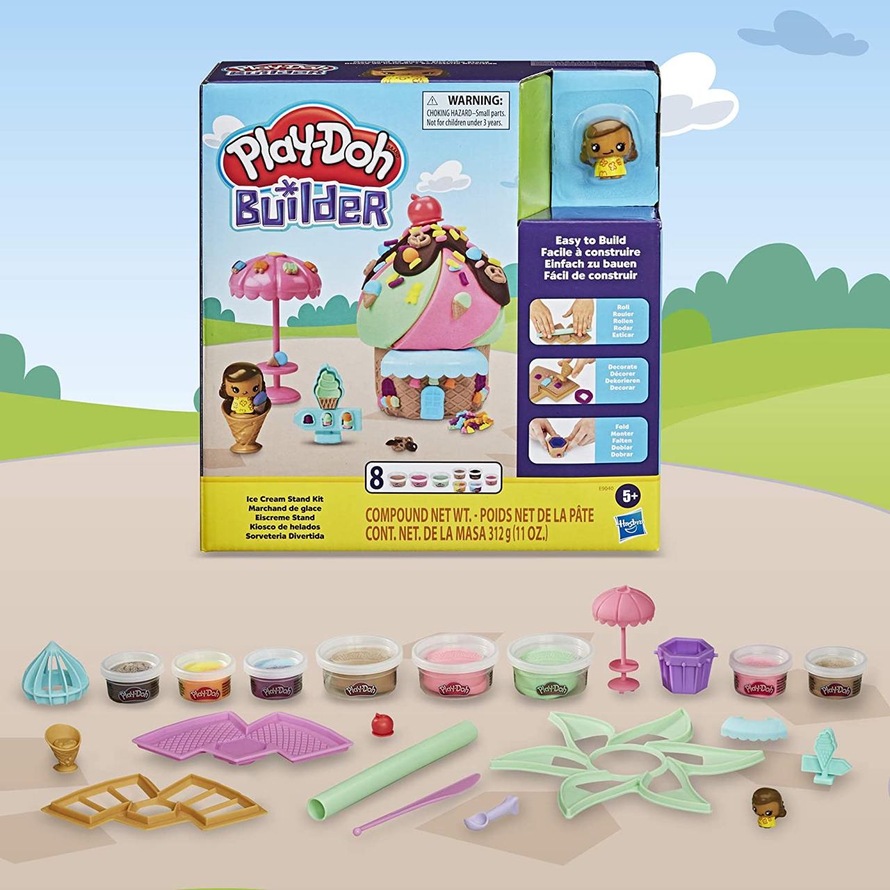 Набір Play-Doh Будиночок солодощів Builder Ice Cream Stand Kit (E9040) - фото 5