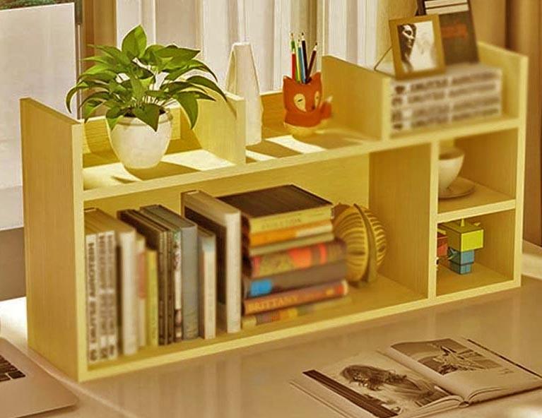 Полка-надстройка настольная из дерева Ювелиса карри (АКД-019003)