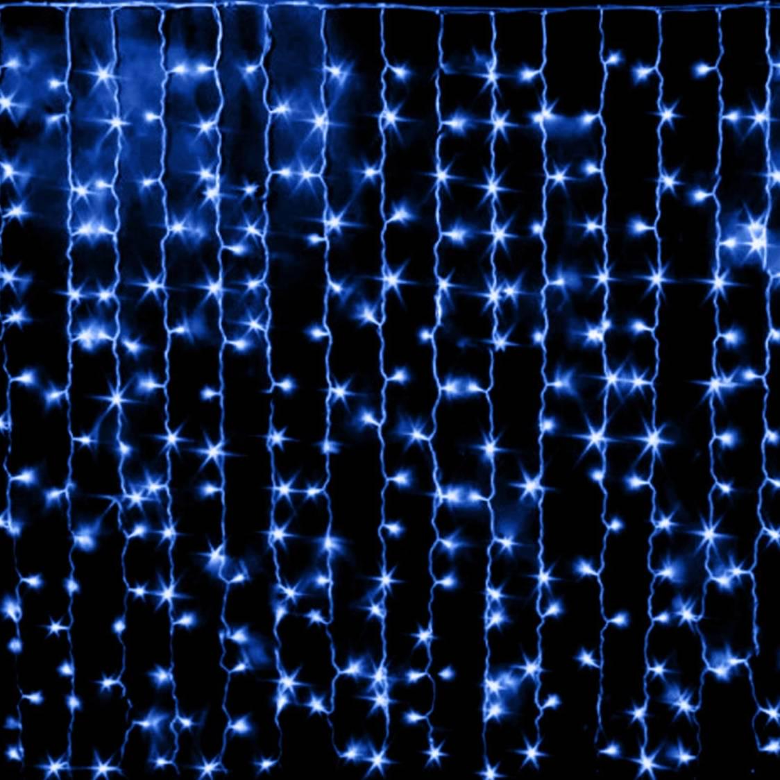 Гірлянда 96 LED шт.ора мідний провід 5x0,4 м прозора ізоляція Blue