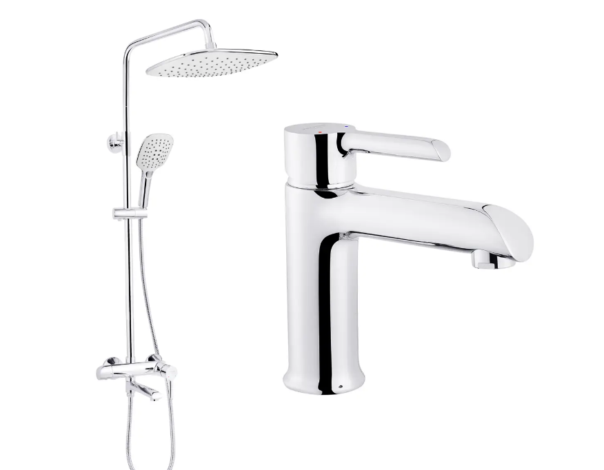 Набор смесителей для ванны Kroner KRP Essen 2в1 (C010/C063)