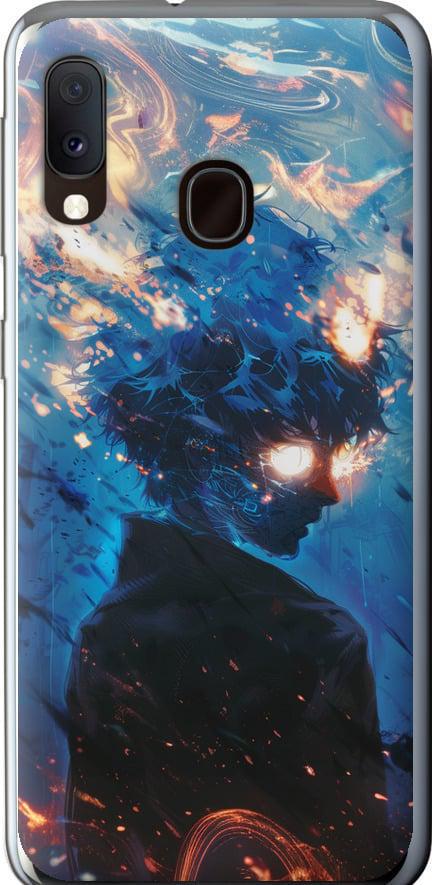 Чехол на Samsung Galaxy A20e A202F Сатору Годжо (6129t-1709-42517) Чехол на Samsung Galaxy A20e A202F Сатору Годжо (6129t-1709-42517)
