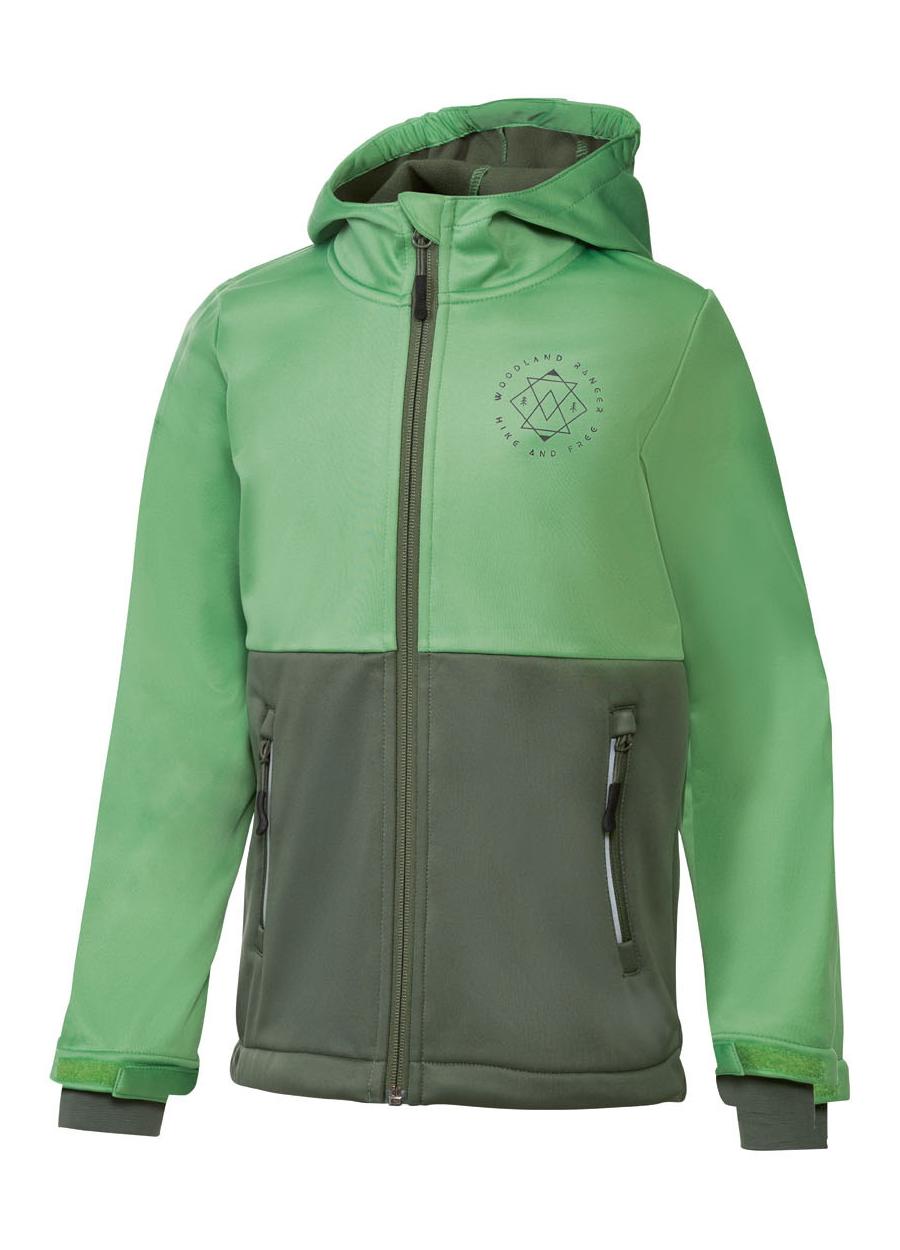 Куртка для мальчика Crivit Softshell 358133 водоотталкивающая/ветрозащитная 8-10 лет 134-140 см Зеленый (74425)