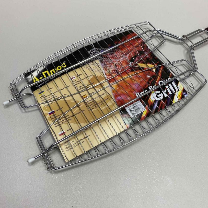 Решетка-гриль для рыбы A-PLUS 1888 2 секции (1377290887) - фото 5 Решетка-гриль для рыбы A-PLUS 1888 2 секции (1377290887) - фото 5