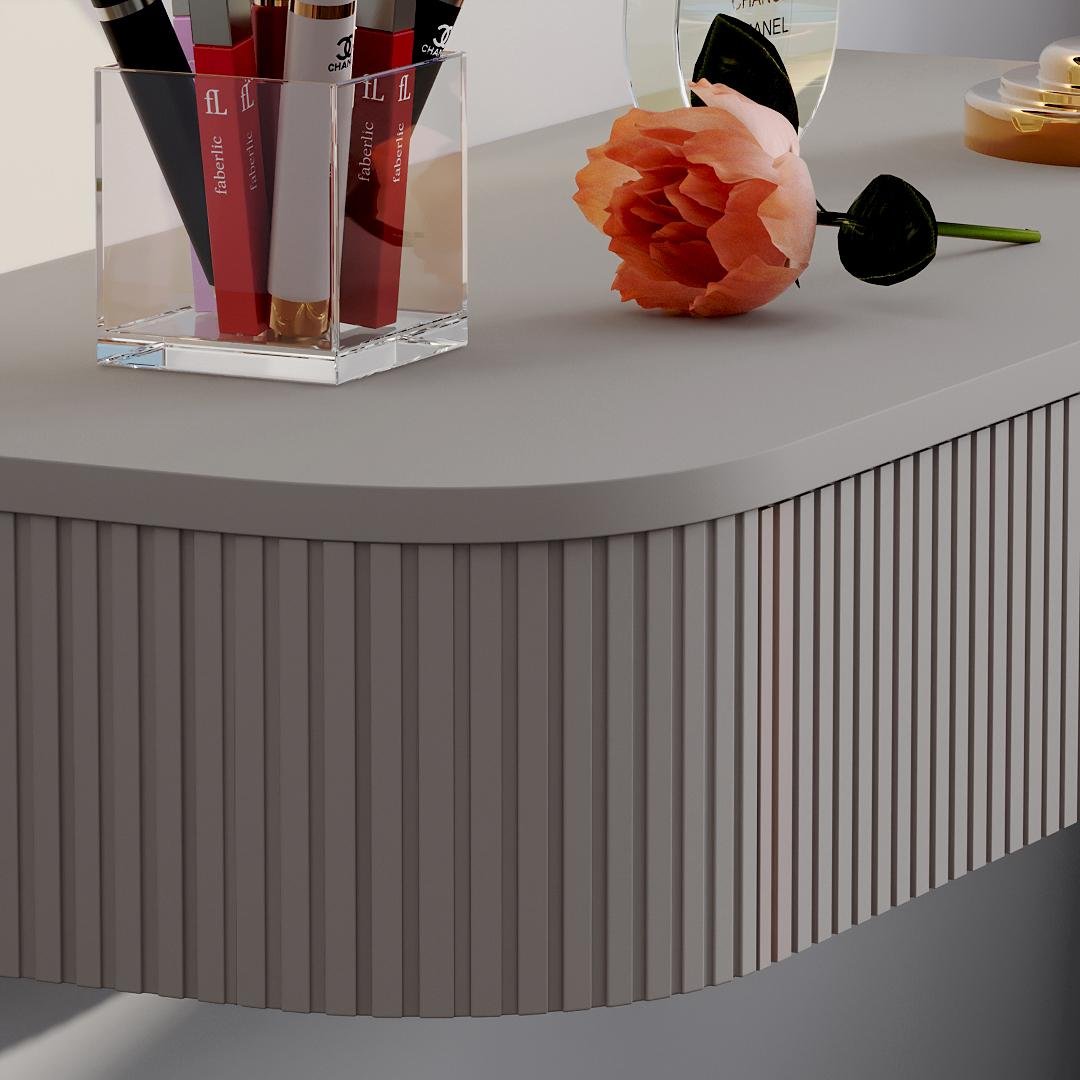 Стол навесной DiPortes Mn-104 Монреаль 104/17/40 см МДФ Кашемир (01410) - фото 4