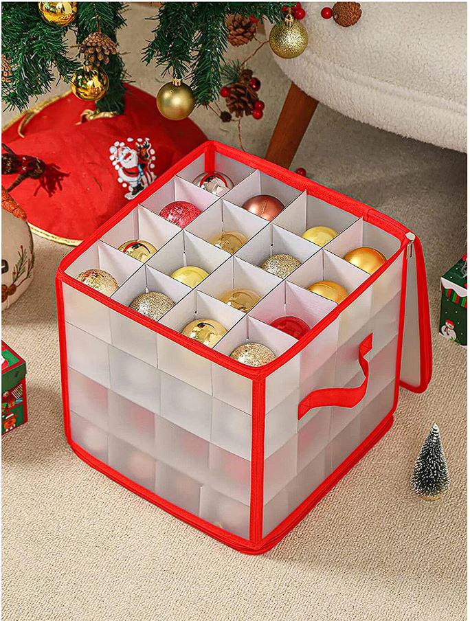 Органайзер для новорічних іграшок до 7,5 см 64 комірки (20298) - фото 7