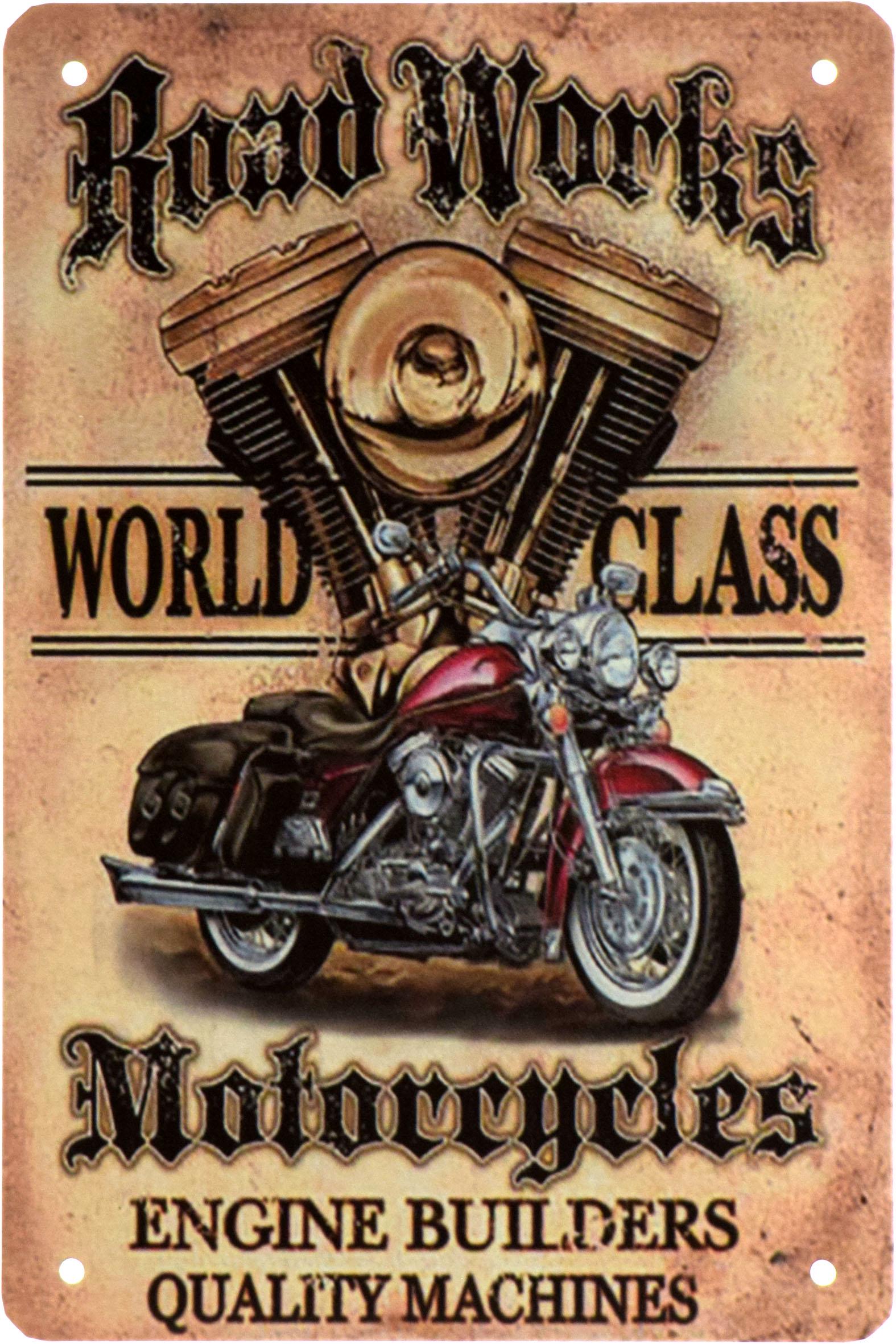 Табличка металлическая Мотоциклы Мировой Класс/Motorcycles World Class 20x30 см Табличка металлическая Мотоциклы Мировой Класс/Motorcycles World Class 20x30 см