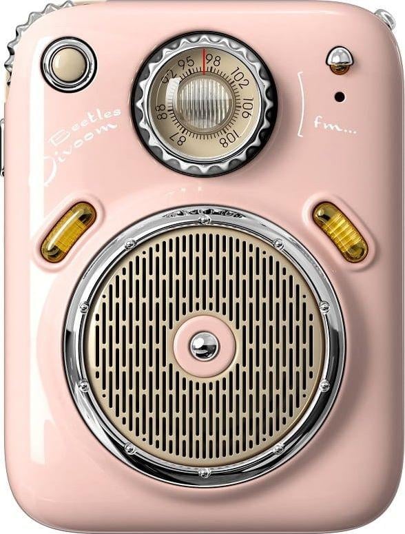 Портативна колонка Divoom Beetles-FM Pink (553450)
