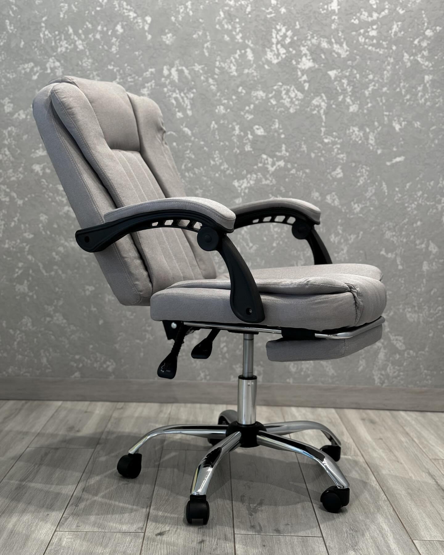 Крісло офісне з тканини BOSS KO22SZ Сірий - фото 3