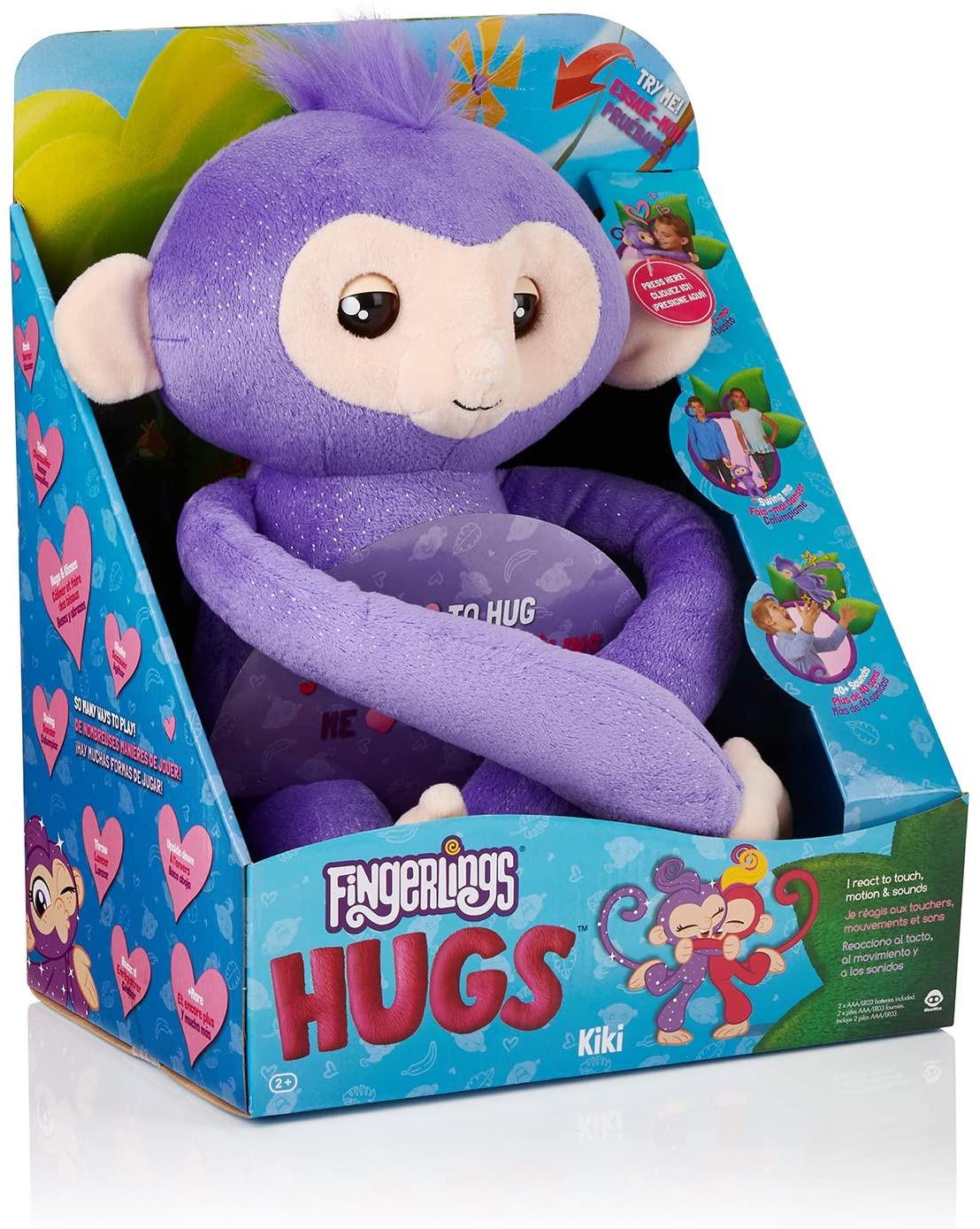 Интерактивная обезьянка-обнимашка WowWee Fingerlings HUGS Kiki (WWF16) - фото 8