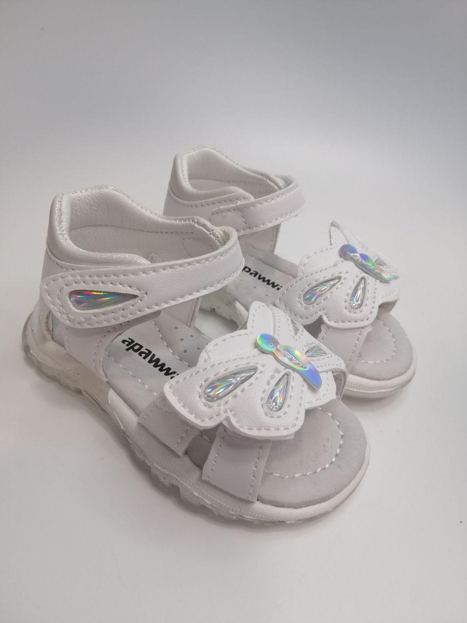 Босоножки для девочки Apawwa р. 24 15,2 см Белый (469 GX white)