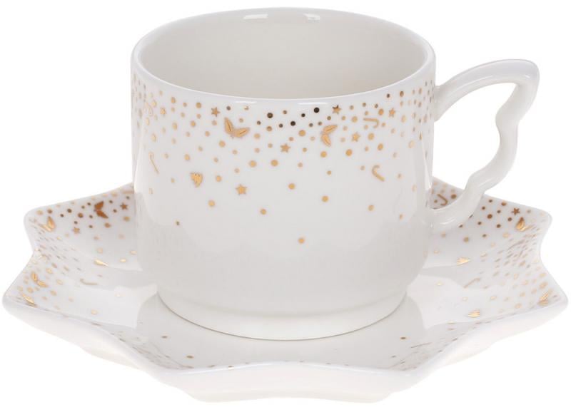 Чашка з блюдцем Зимова феєрія 200 мл (BD-498-314)