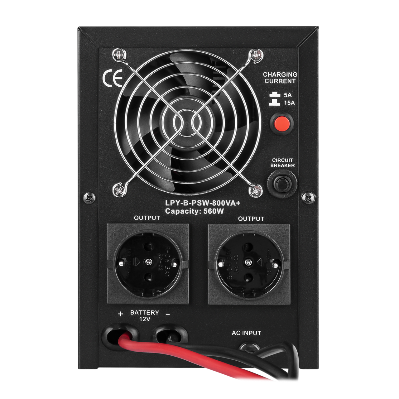 Источник бесперебойного питания LogicPower LPY-B-PSW-800VA+ 560 Вт 5A/15Aс правильной синусоидой 12В - фото 4