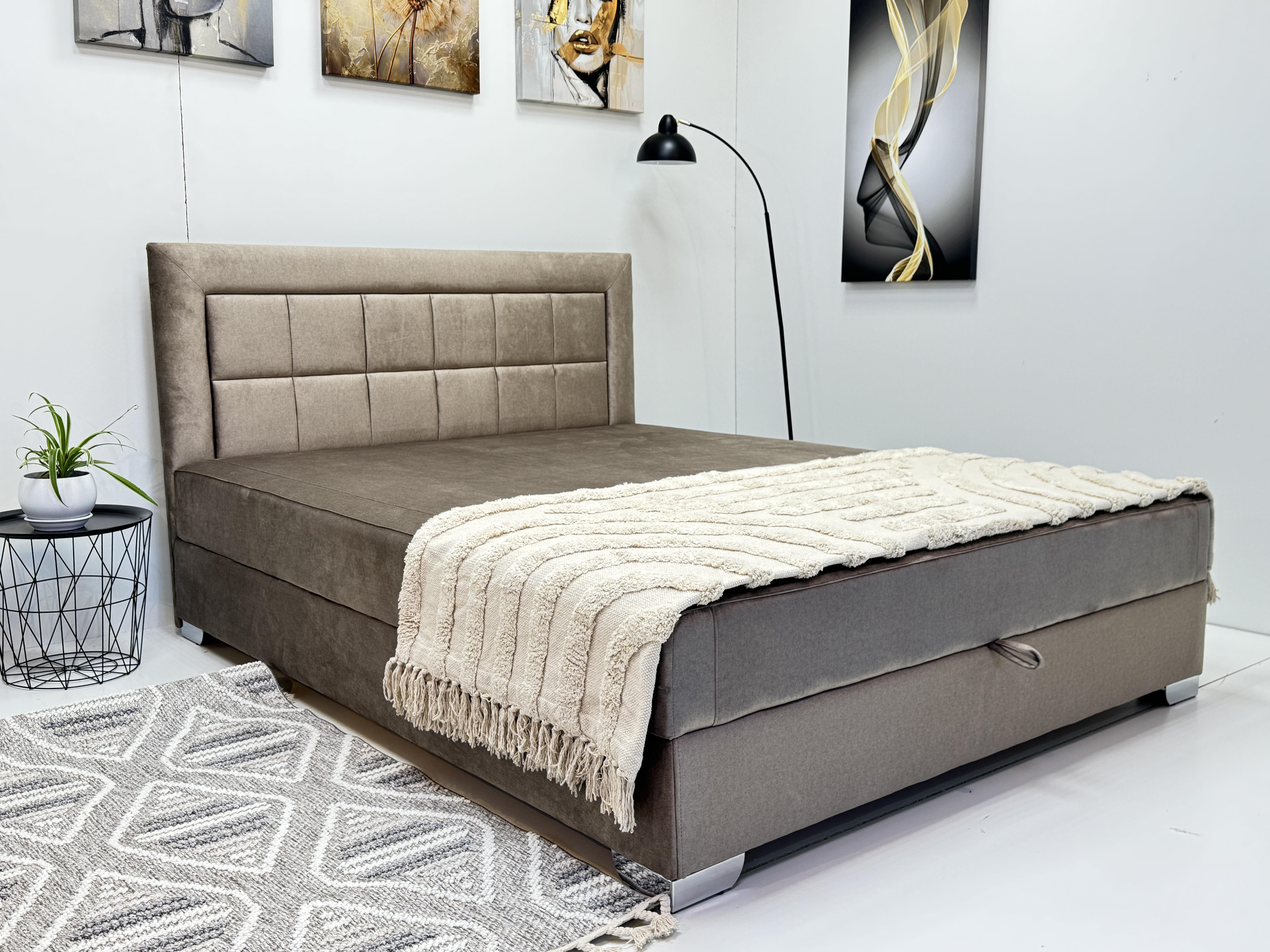 Кровать с матрасом Румба 205х160 см Коричневый