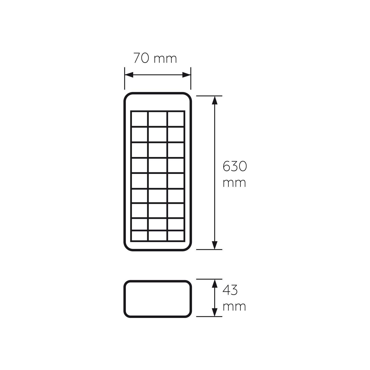 Світильник Eurolamp EM-120SMD 24 W акумуляторний 630х70х43 мм (4260642639952) - фото 2