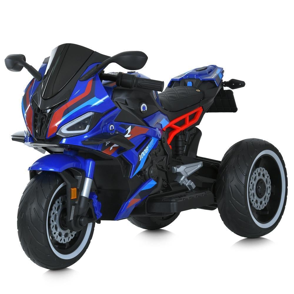 Дитячий електромотоцикл Bambi M 6143EL 3-колісний 50W Синій