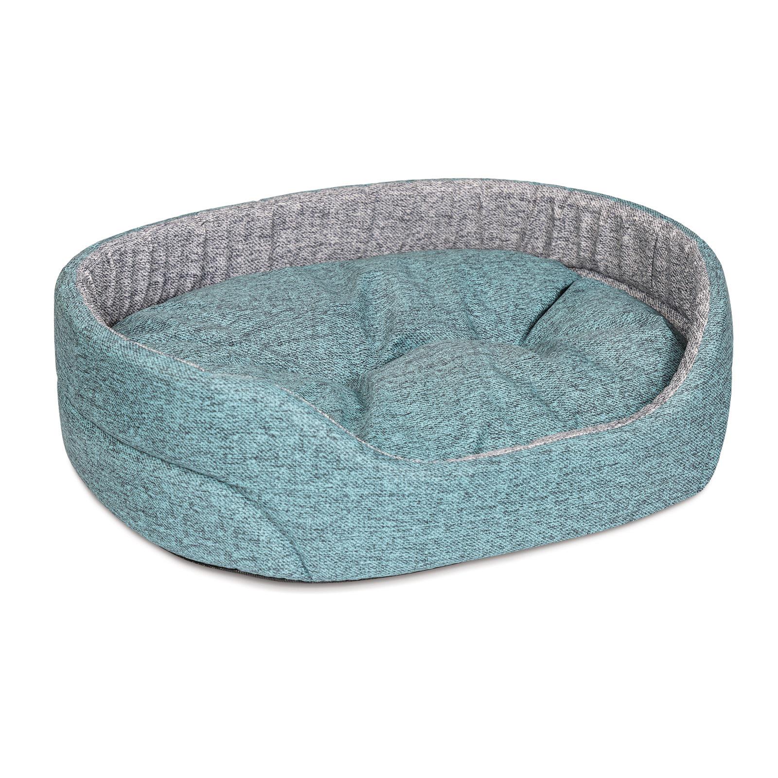 Лежак для животных Природа Pet Fashion Омега 92x68x21 см Зеленый/Серый (PR241893)