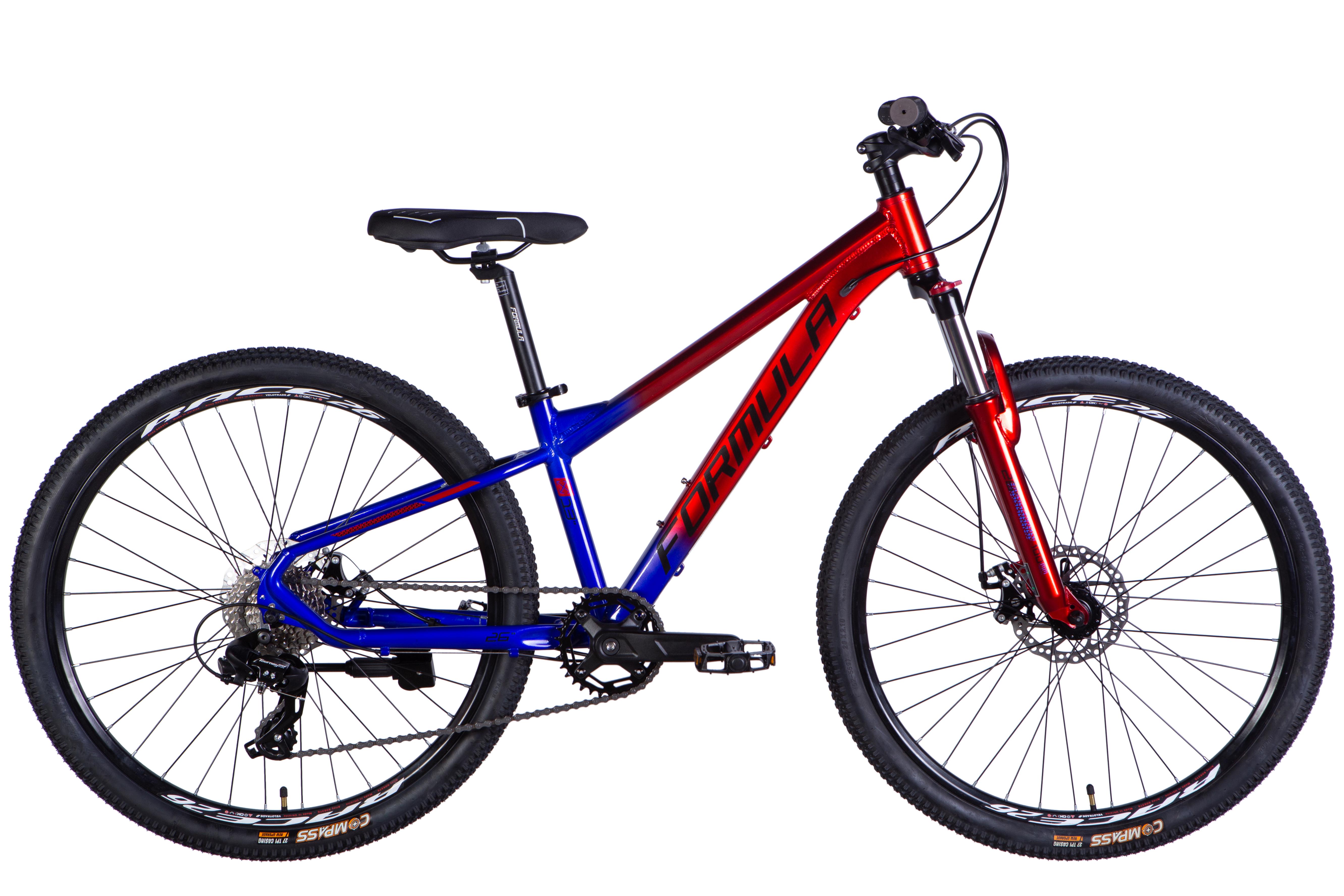 Велосипед Formula F-1 DD CS Al 2025 26"/13" Красный/Синий (50000395)