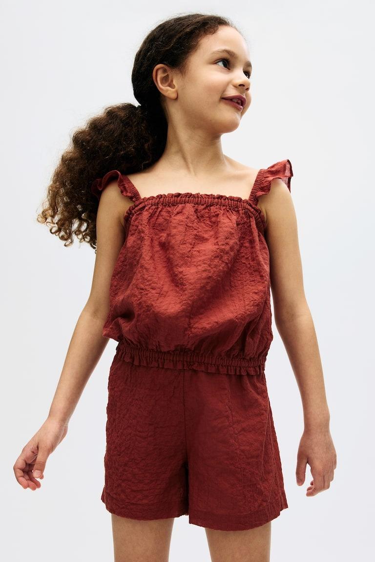 Топ H&M 1282906 104 см Коричневый