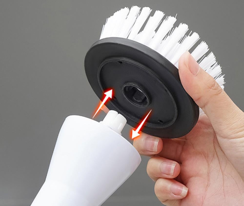 Електрощітка бездротова Multi-Function Cleaning Brush універсальна для прибирання з насадками - фото 3