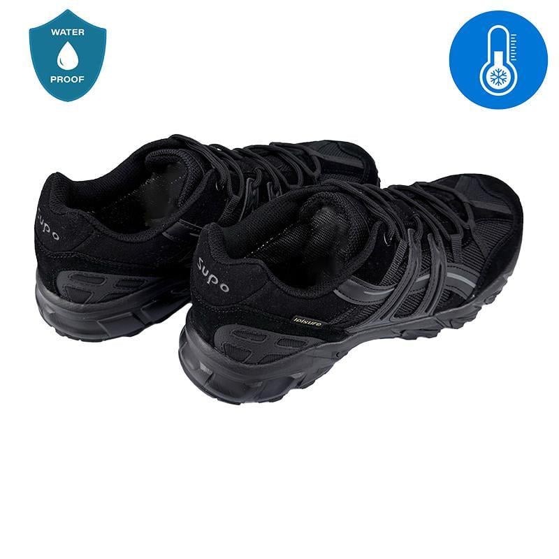 Кросівки чоловічі комбіновані термо 20887-1 p. 45 28-28,5 см Чорний - фото 4 Кросівки чоловічі комбіновані термо 20887-1 p. 45 28-28,5 см Чорний - фото 4