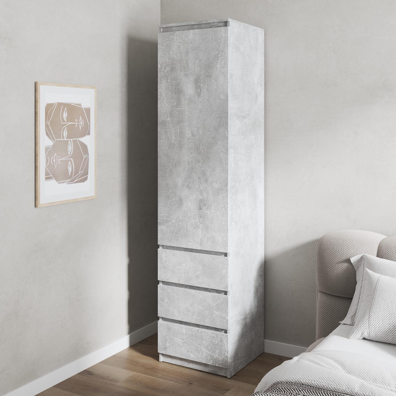 Шафа-пенал Вайс R-35 502х500х2110 мм Бетон (30765242) - фото 1 Шафа-пенал Вайс R-35 502х500х2110 мм Бетон (30765242) - фото 1