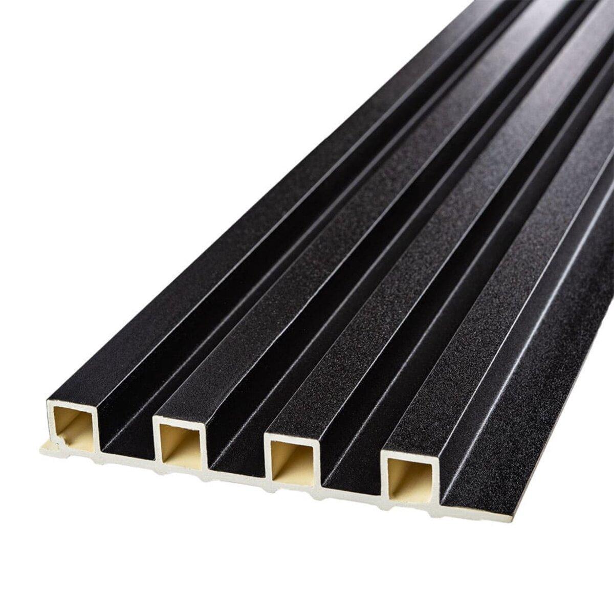 Рельс декоративный WPC стеновой 3000х160х23 мм Антрацит (SW-00001532) - фото 1 Рельс декоративный WPC стеновой 3000х160х23 мм Антрацит (SW-00001532) - фото 1