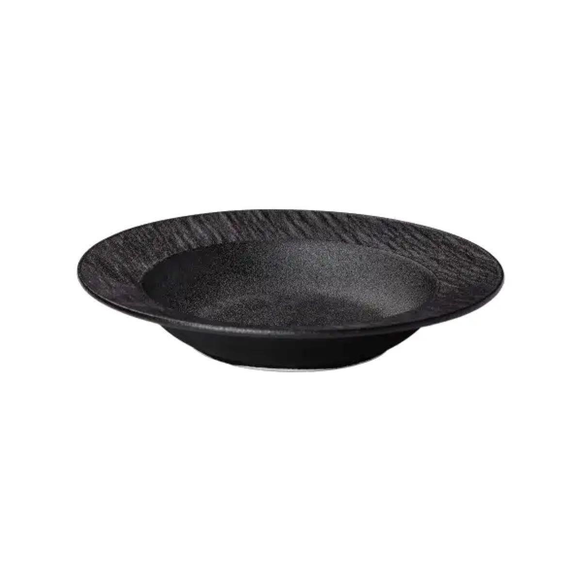 Тарілка супова керамічна HP-7-728 23 см Чорний (A-033213) - фото 3 Тарілка супова керамічна HP-7-728 23 см Чорний (A-033213) - фото 3