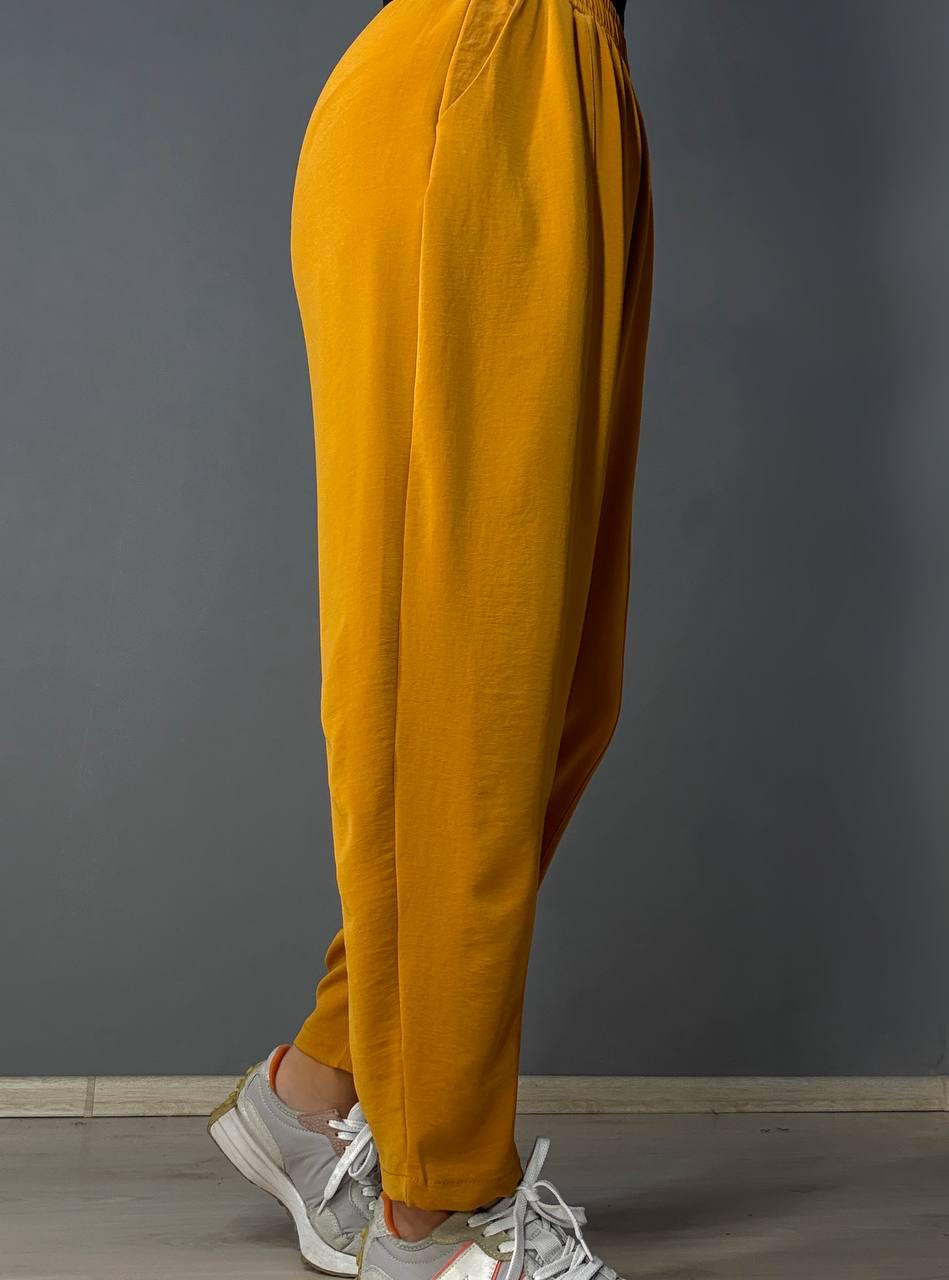 Брюки женские CLEW 0716 MOM с карманами шелковые шов впереди M Горчичный (2019) - фото 8 Брюки женские CLEW 0716 MOM с карманами шелковые шов впереди M Горчичный (2019) - фото 8