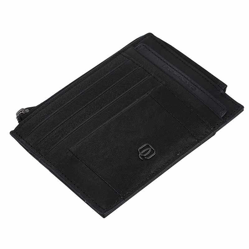 Кредитница Piquadro Brief с отделением для монет на молнии и RFID защитой Black (PU1243BRR_N) - фото 3