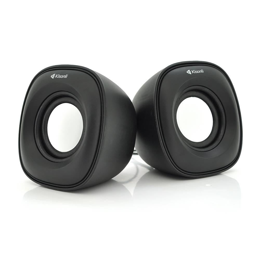 Колонки для ПК і ноутбука Kisonli V350 USB/3,5 мм 2х1,5W 20Hz- 20KHz Black (26204)