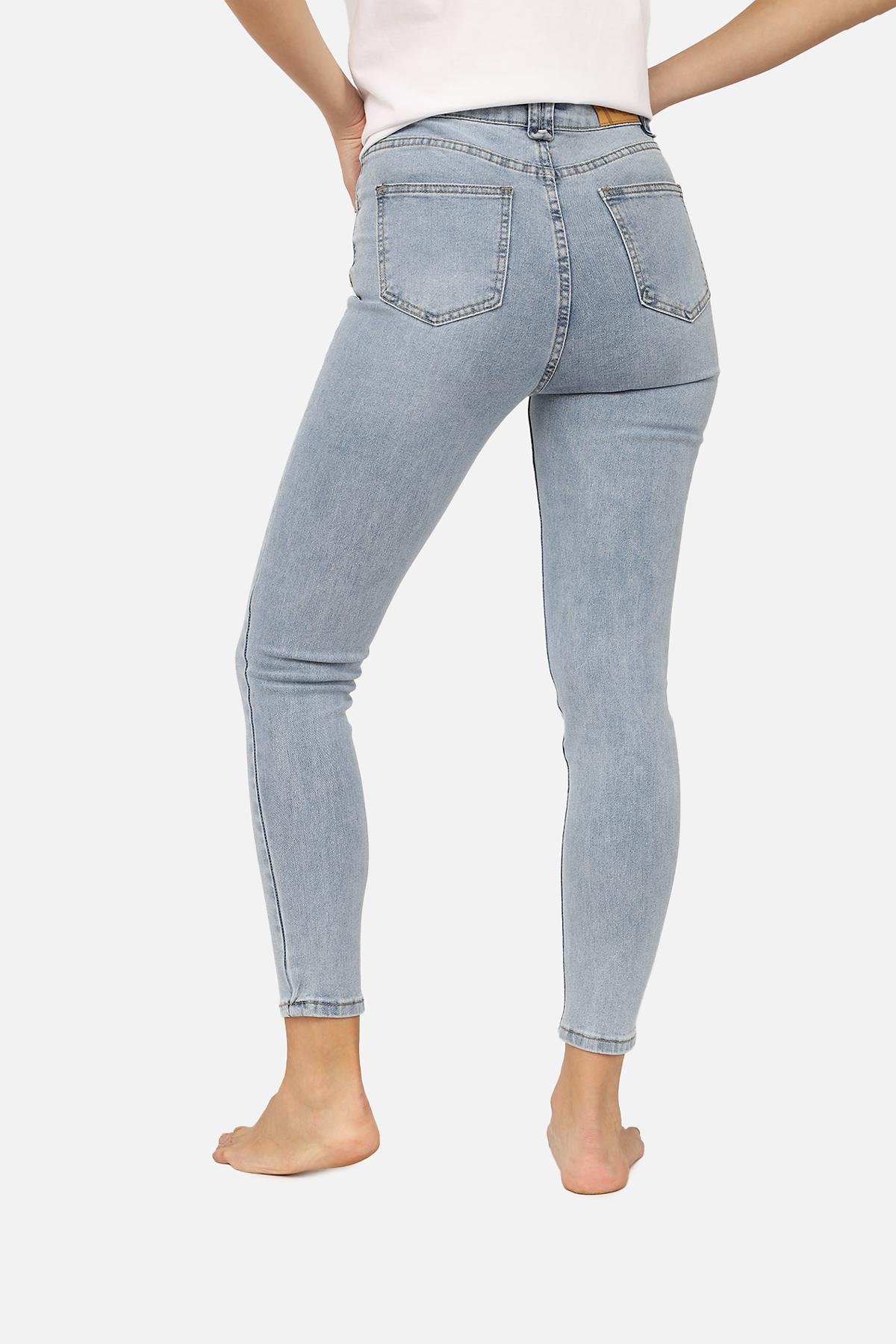 Джинсы женские Slim ЦБ-00266054 р. 42 Голубой (SKT001034900) - фото 3 Джинсы женские Slim ЦБ-00266054 р. 42 Голубой (SKT001034900) - фото 3