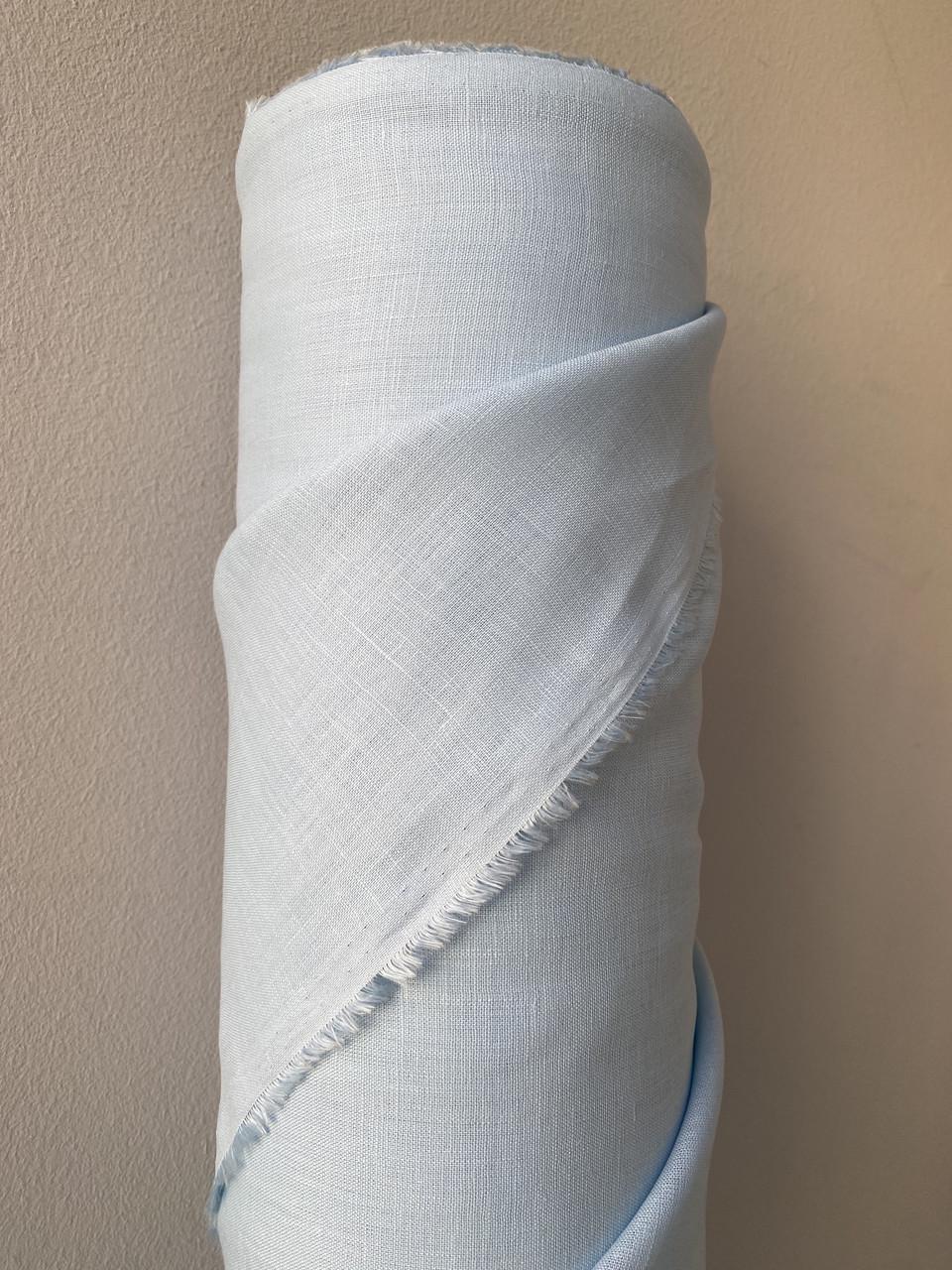 Тканина LINEN PLUS 100% льон 143 см 1347 Світло-блакитний - фото 3 Тканина LINEN PLUS 100% льон 143 см 1347 Світло-блакитний - фото 3