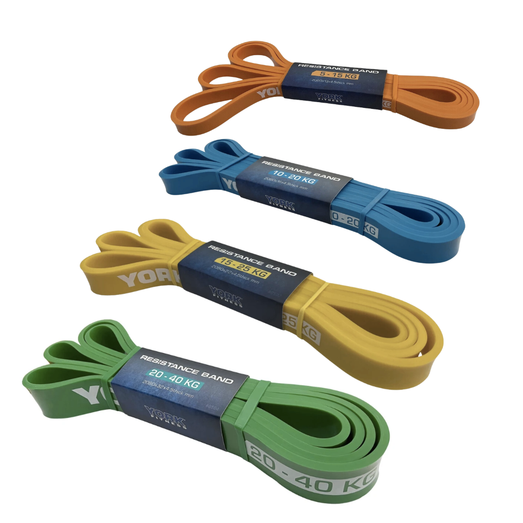 Набір резинок для фітнесу Fitness York 4 шт. 5-40 кг (3695) - фото 8 Набір резинок для фітнесу Fitness York 4 шт. 5-40 кг (3695) - фото 8