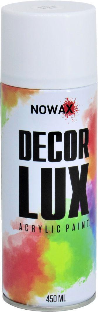 Краска-спрей Nowax Decor Lux 450 мл RAL 9010 Белый глянец (NX48012 9010)