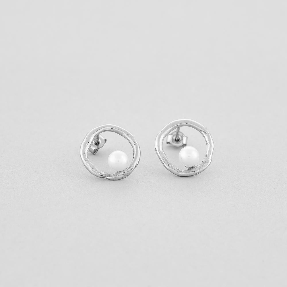 Серебряные серьги Minimal Нимфа (8225)