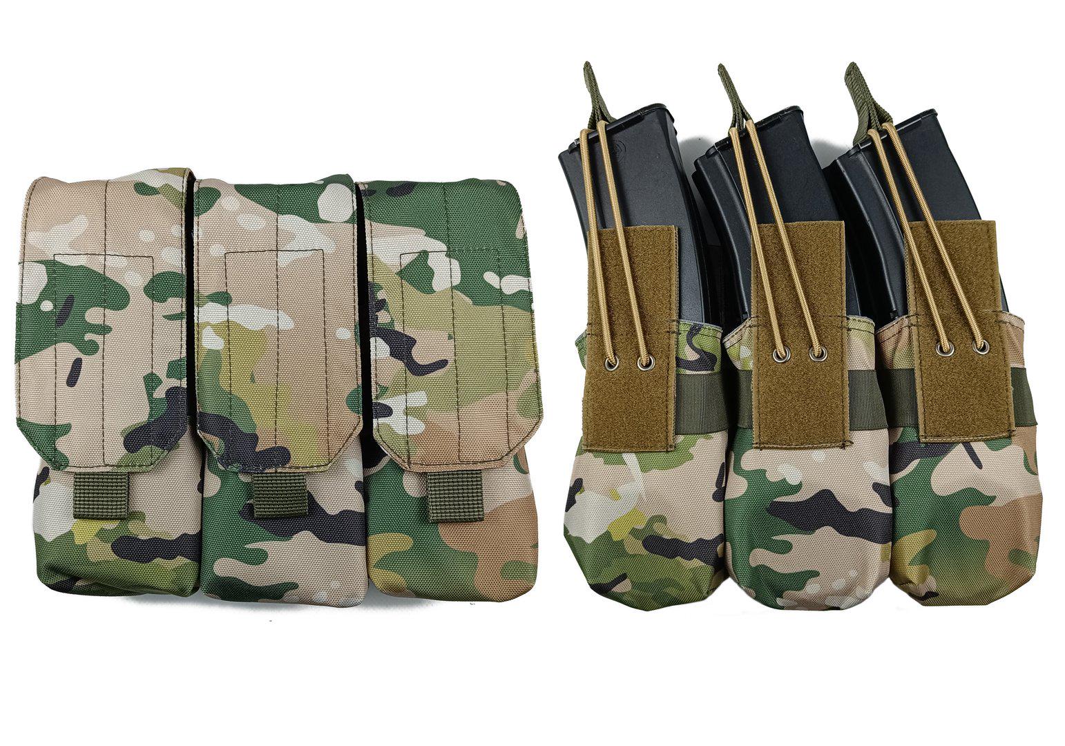 Подсумок АК/РПК тройной под 6 магазинов Мультикам (7365) - фото 4