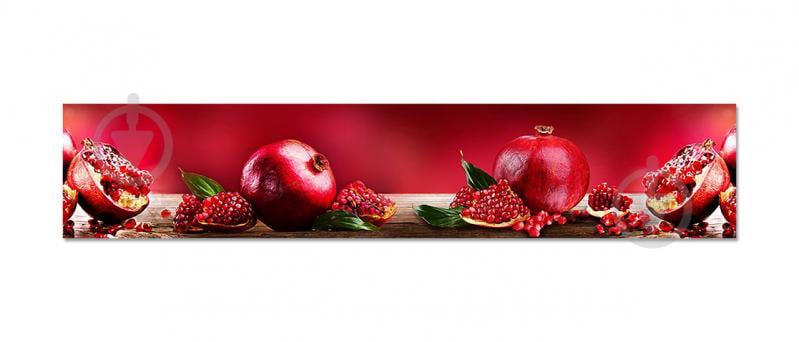 Наклейки кухонный фартук  Zatarga " Спелый гранат " 600х3000 мм Красный (Z180146/2)