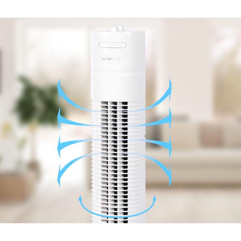 Вентилятор колонний Clatronic TVL 3770 підлоговий Білий (SLM_90434) - фото 5