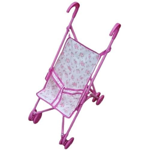 Тележка для куклы рисунок цветы (9302 W)