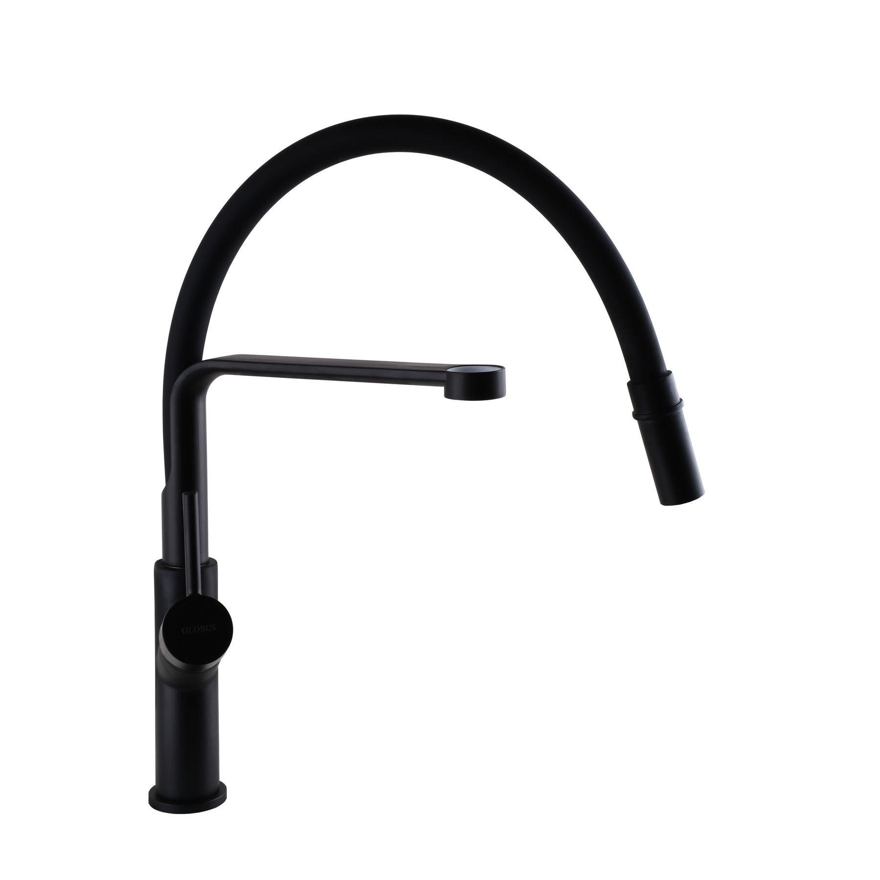 Смеситель для кухни DENVER Black flex DBF01 Черный - фото 5