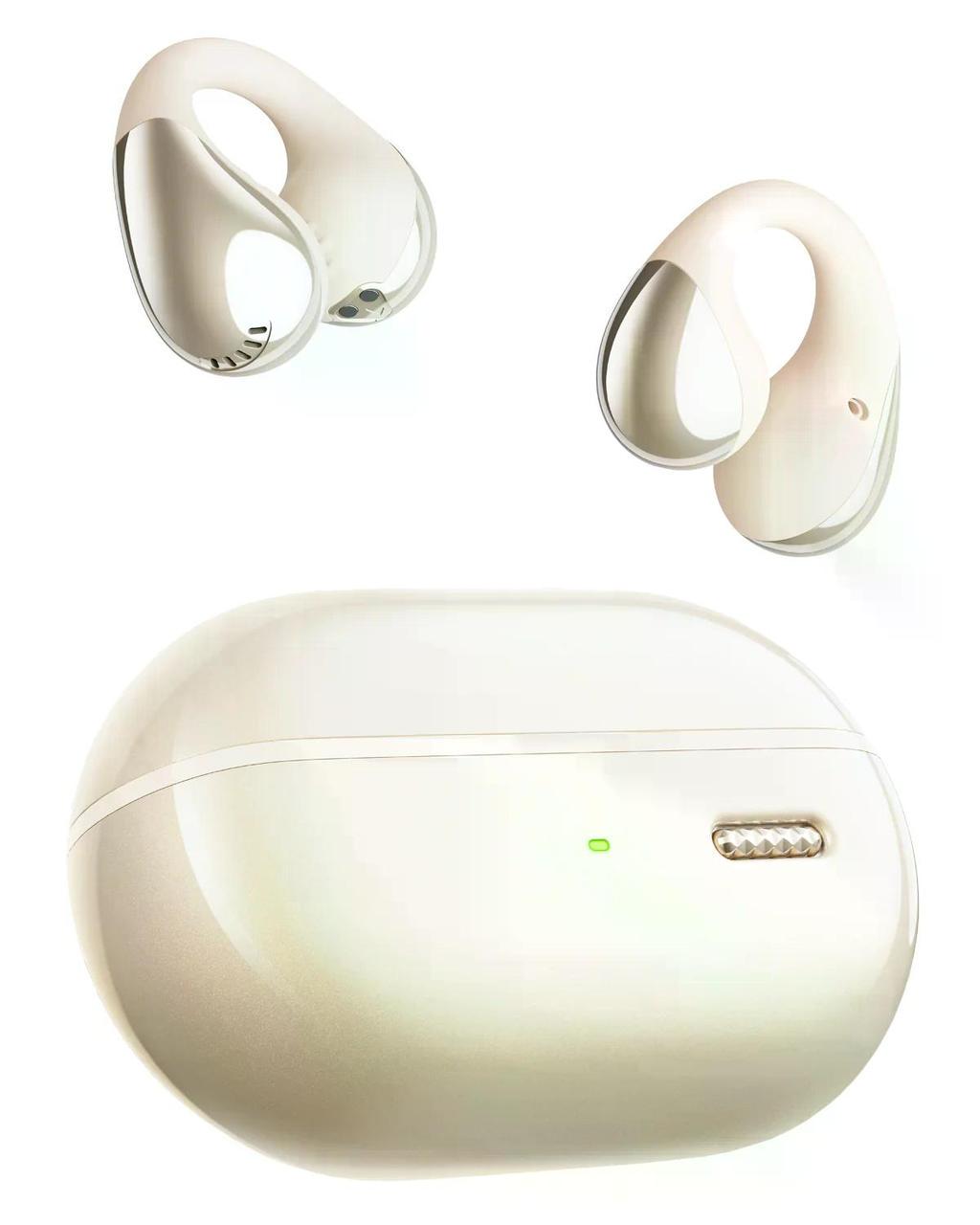 Наушники беспроводные Soundpeats PearlClip Pro полуоткрытые Бежевый (2736667942)