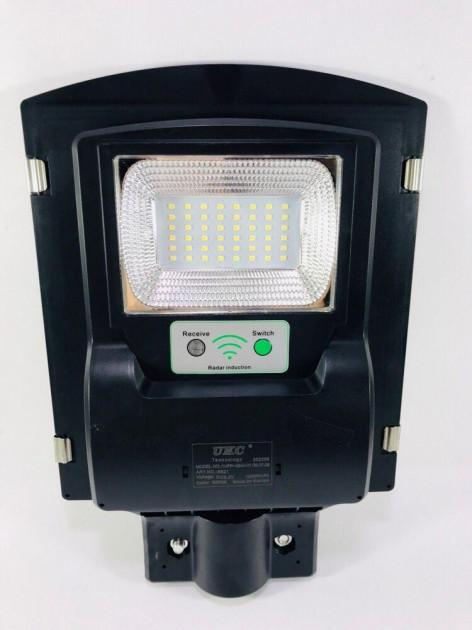 Вуличний ліхтар на стовп Solar street light 1VPP 5621 LED на сонячній батареї з датчиком руху та світла Black (5621_393) - фото 3