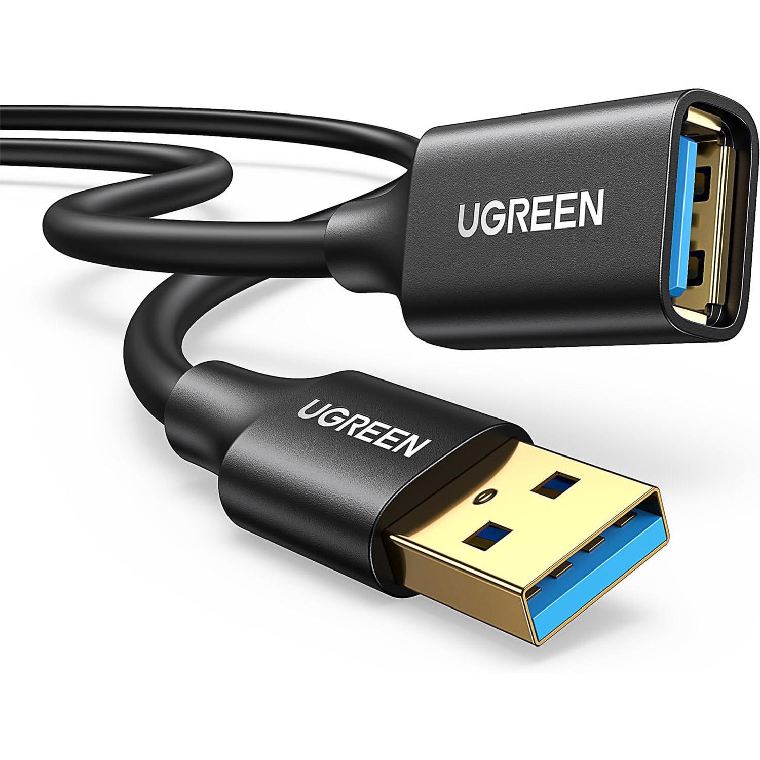 Кабель-удлинитель USB 3.0 UGREEN US129 1 м Черный (10368)
