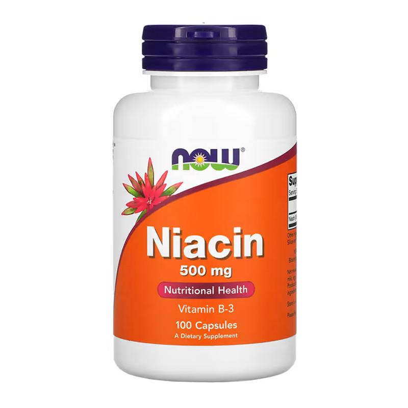 Витамин B3 Ниацин NOW Niacin 500 мг 100 капс. (07268-01) Витамин B3 Ниацин NOW Niacin 500 мг 100 капс. (07268-01)