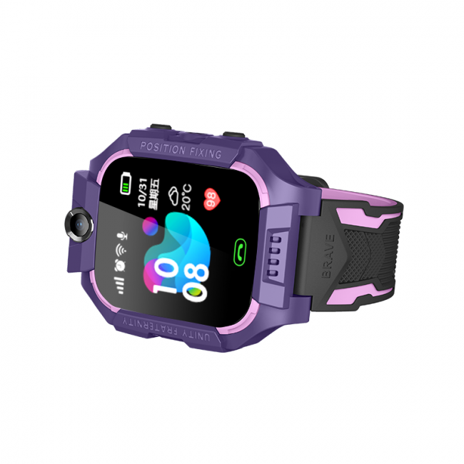 Дитячий смарт годинник-телефон Smart Baby Watch Aishi Q19 Violet з GPS - фото 2