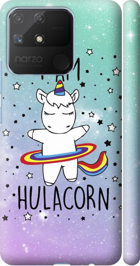 Чехол на Realme Narzo 50A I'm hulacorn (3976m-2514-42517)