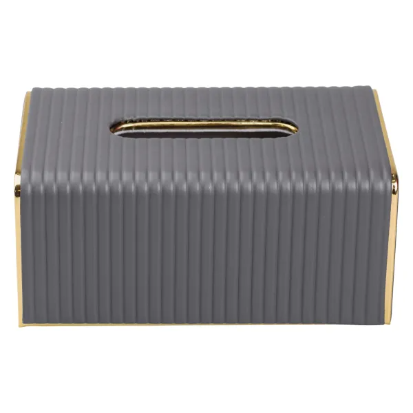 Серветниця з екошкіри 20х13х9 см Сірий