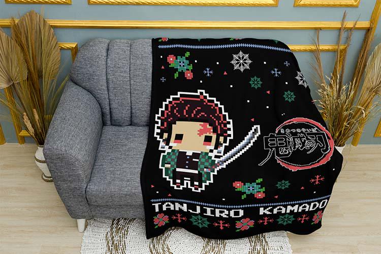 Плед плюшевий Celebration with Tanjiro Demon Slayer одношаровий 150х210 см (114517-1)