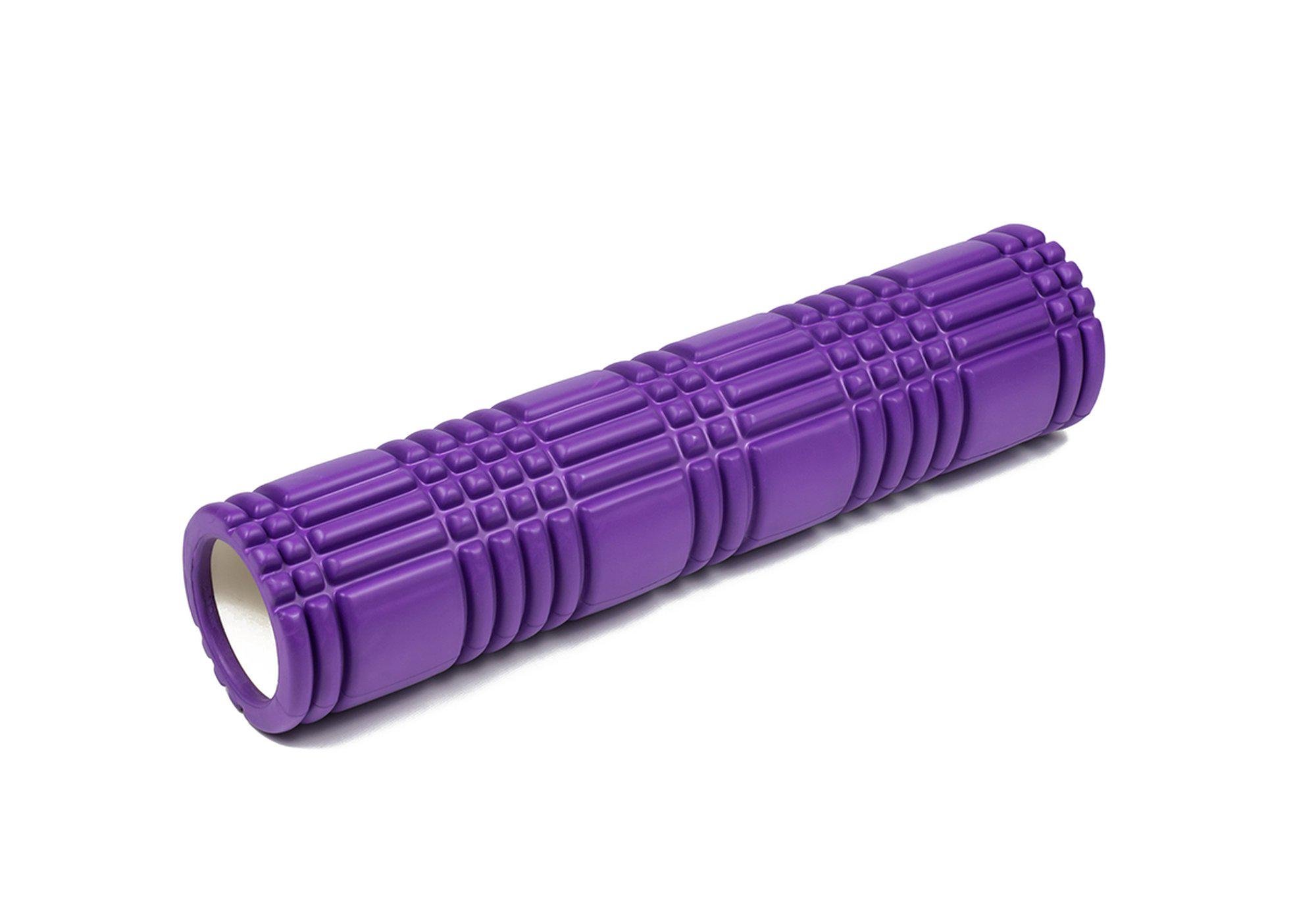 Массажный ролик EasyFit Grid Roller v3.0 60 см Фиолетовый (EF-GR3.0Pu) - фото 1